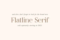 Flatline Sans Complete - 16 fonts