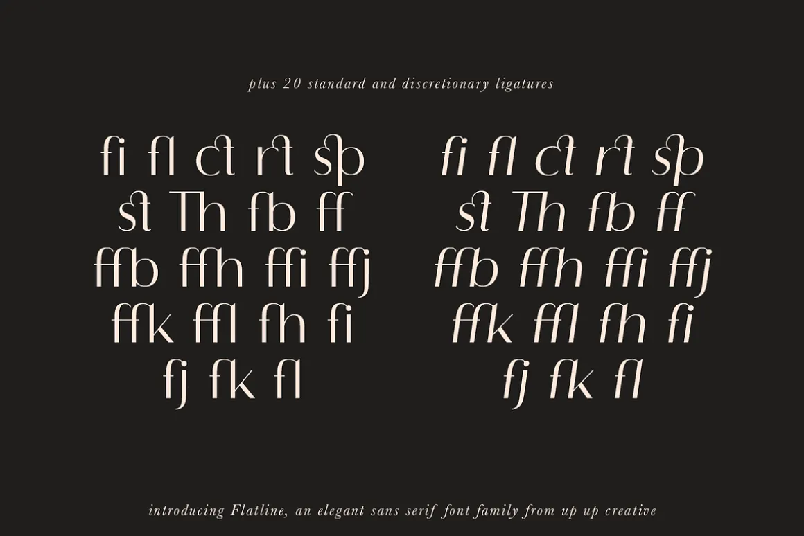 Flatline Sans Complete - 16 fonts