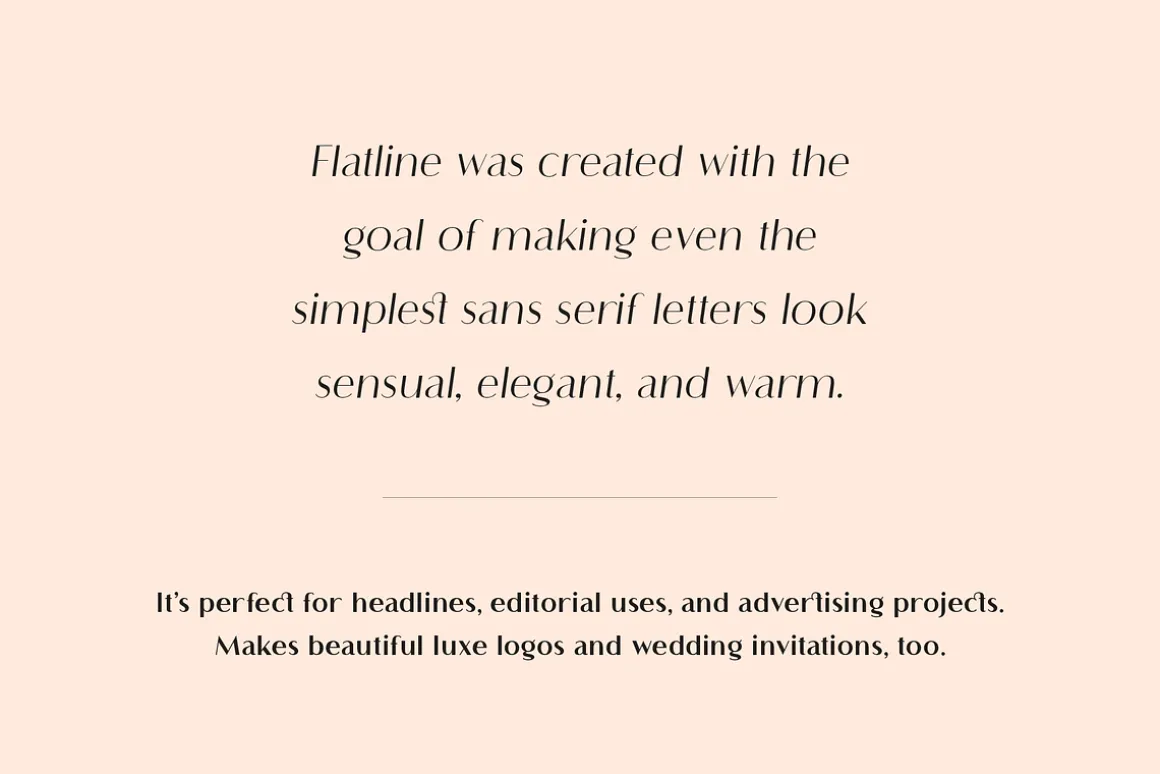 Flatline Sans Complete - 16 fonts