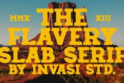 Flavery - Vintage Slab Serif