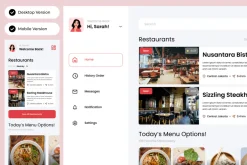 Flavors - Food Menu Dashboard V1