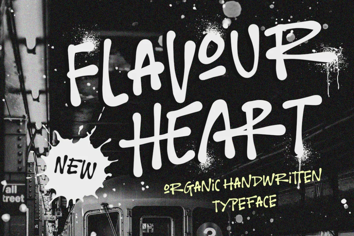 Flavour Heart - Organic Handwritten