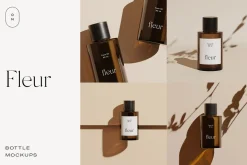 Fleur: Cosmetic Bottle Mockups
