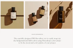 Fleur: Cosmetic Bottle Mockups