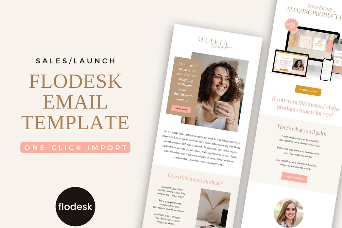 Flodesk Template | Launch Email