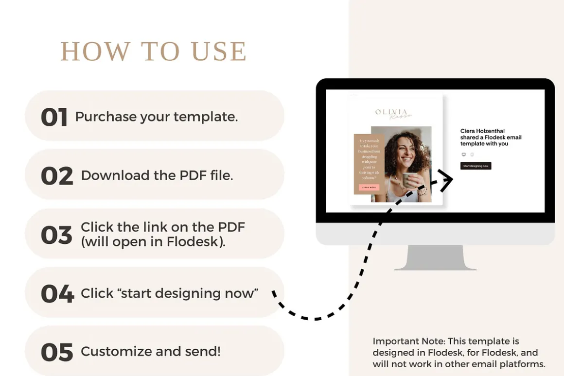 Flodesk Template | Launch Email