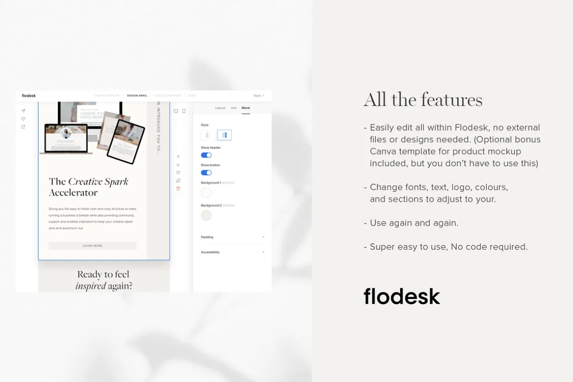 Flodesk Course Launch Template