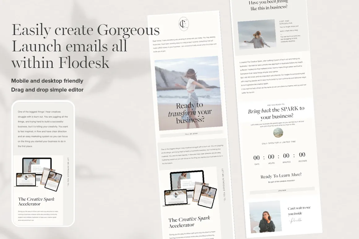 Flodesk Course Launch Template