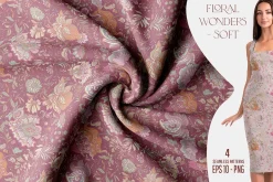 Floral wonders - 4 Seamless patterns