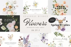FLORAL BUNDLE - Watercolor Library