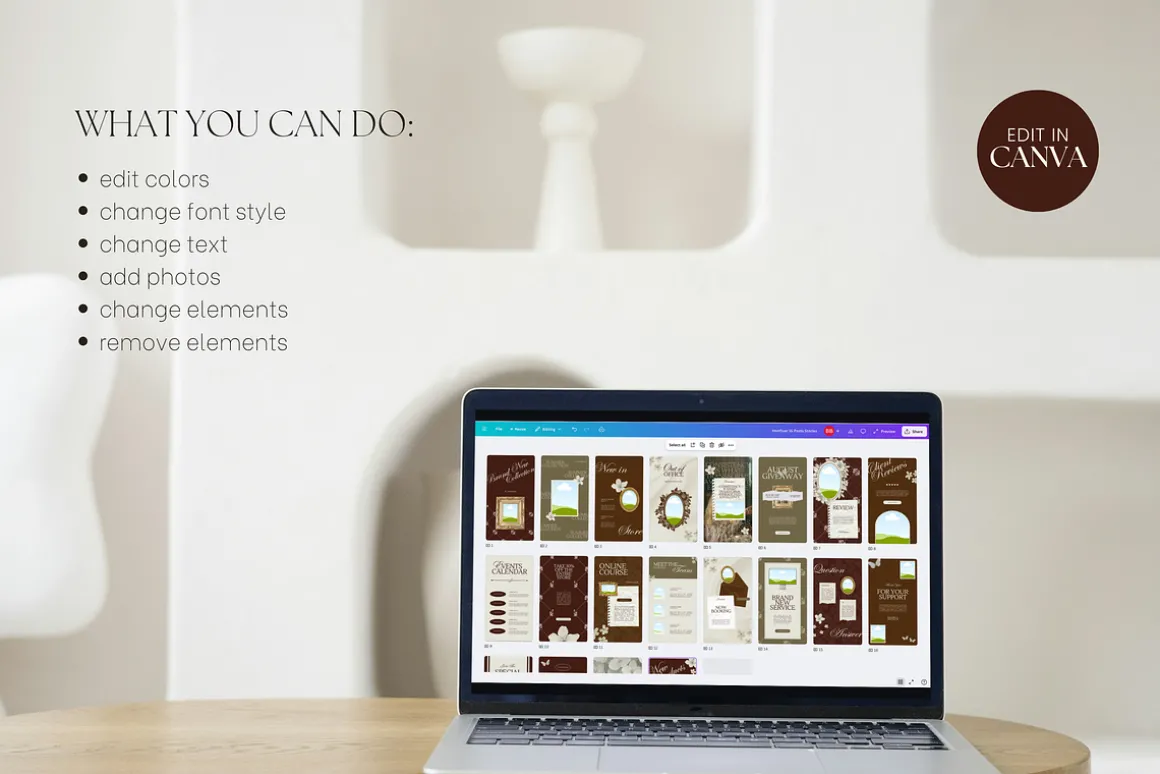 Floral Instagram Stories Posts Canva