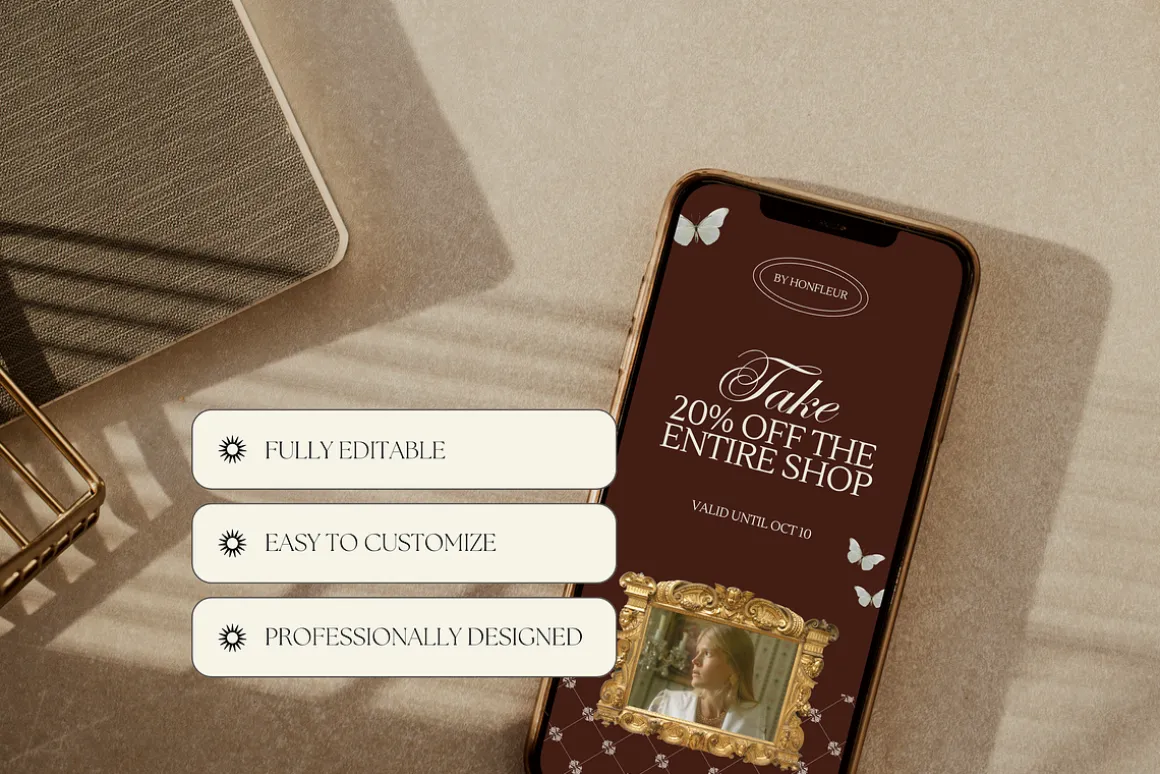 Floral Instagram Stories Posts Canva