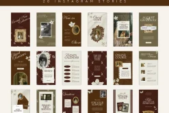 Floral Instagram Stories Posts Canva