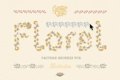 Floral Pattern Brushes For Ai