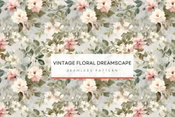 Floral Vintage Seamless Pattern Art