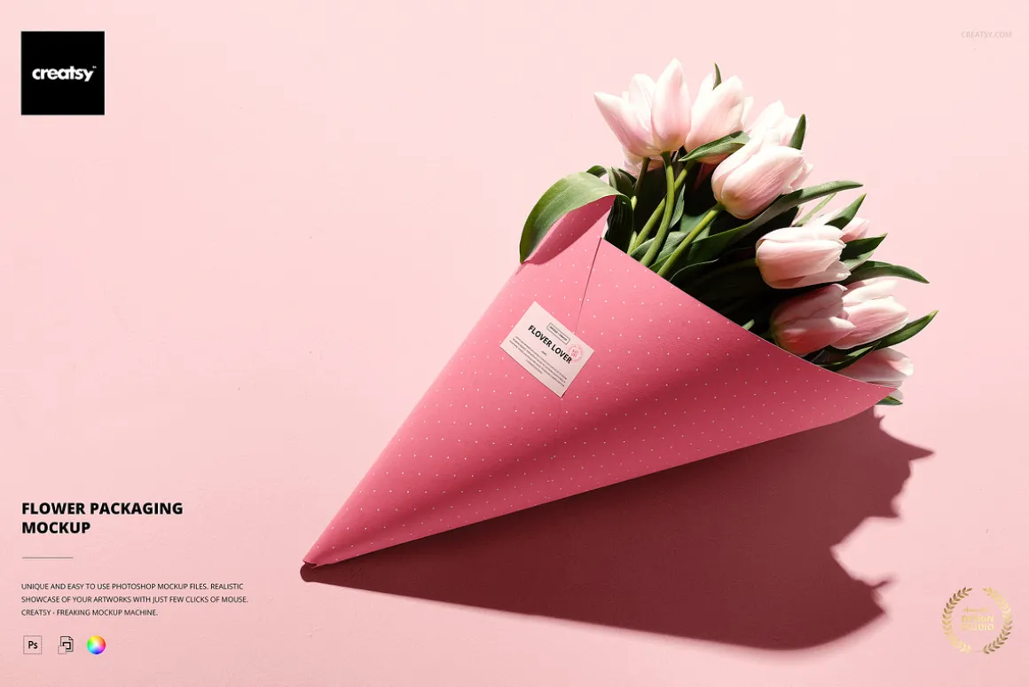 Flower Packaging Mockup