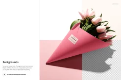 Flower Packaging Mockup