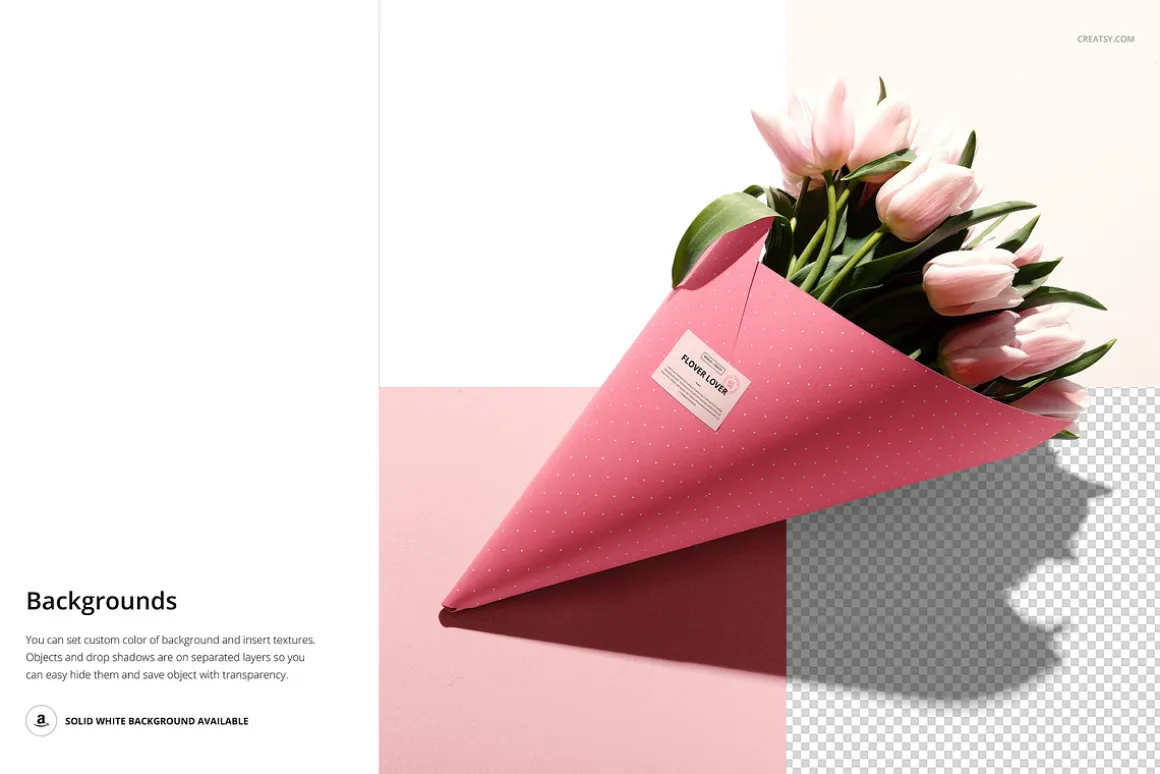 Flower Packaging Mockup