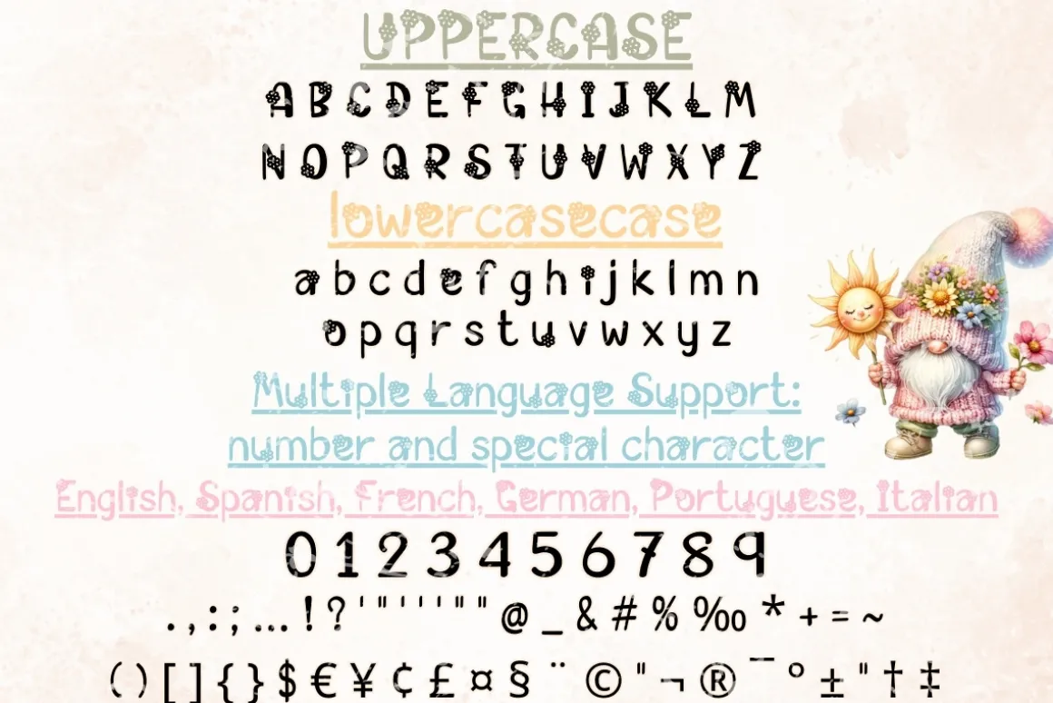 Flower Sunshine - Handwritten