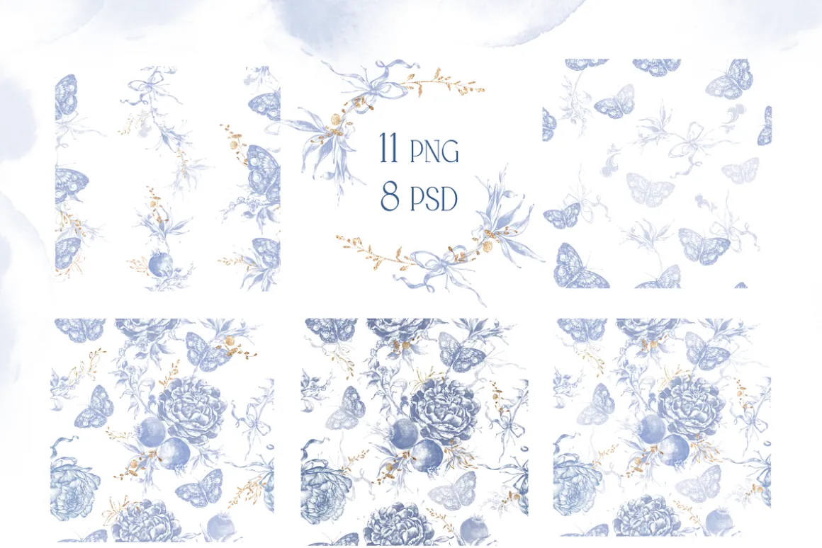 Flowers victorian baroque bundle