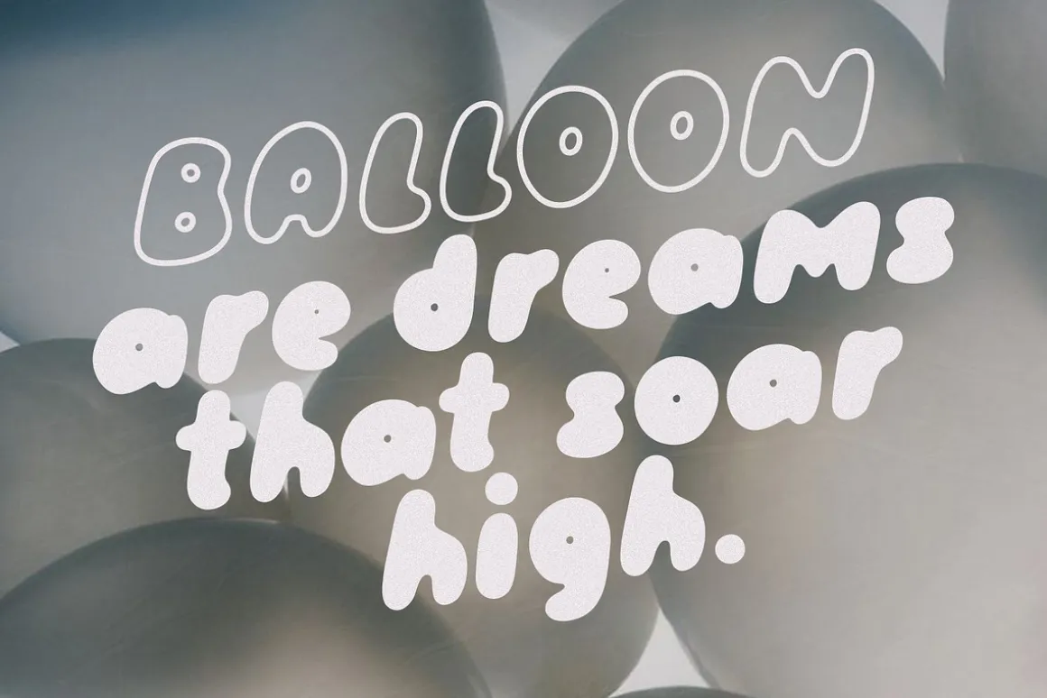 Fluffy Morning | Bubble Font DUO