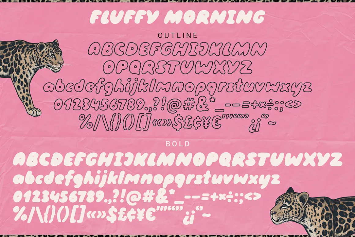 Fluffy Morning | Bubble Font DUO
