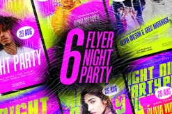 6 Flyers Night Party Template - PSD
