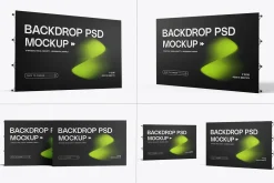 Foldable Backdrop Banner Mockup