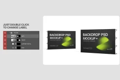 Foldable Backdrop Banner Mockup