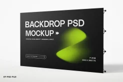 Foldable Backdrop Banner Mockup