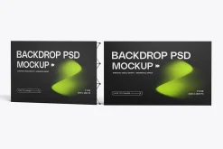 Foldable Backdrop Banner Mockup