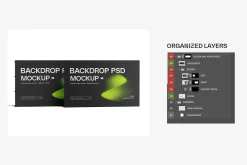 Foldable Backdrop Banner Mockup