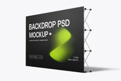 Foldable Backdrop Banner Mockup