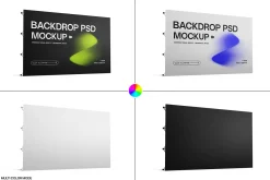 Foldable Backdrop Banner Mockup