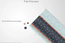 Folded Fabric Stack Mockup Set