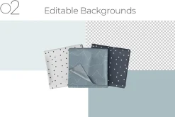 Folded Fabric Stack Mockup Set