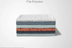 Folded Fabric Stack Mockup Set