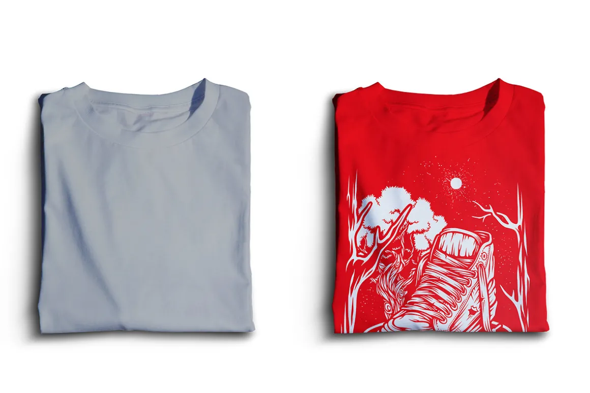 Folded T-Shirt Mockup
