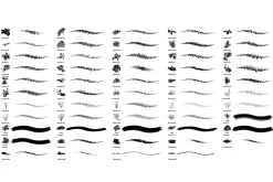 Foliage brush set