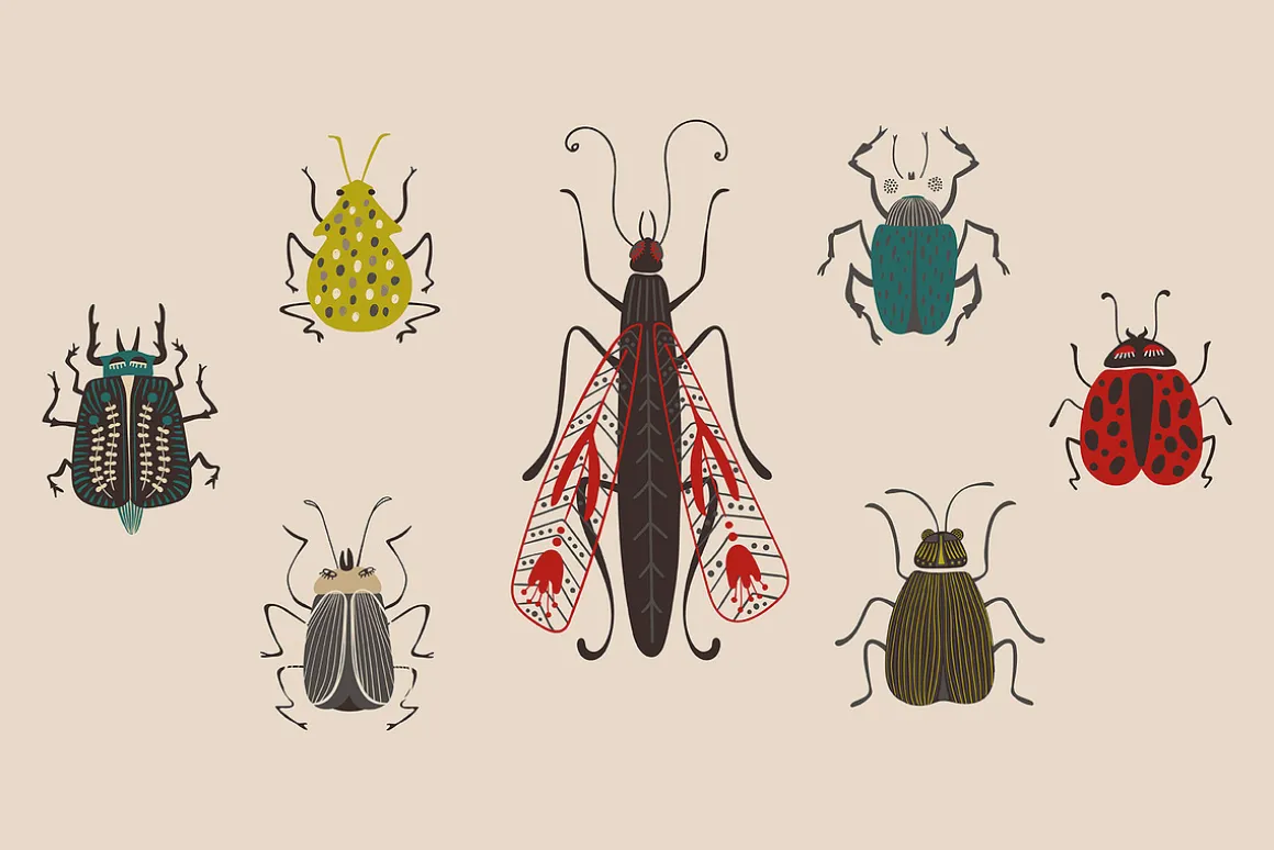 Folk Art Insects.