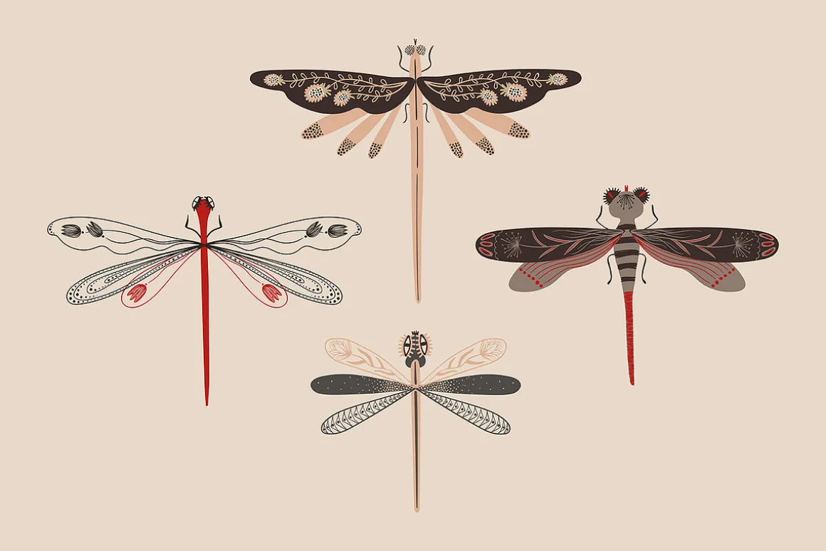 Folk Art Insects.
