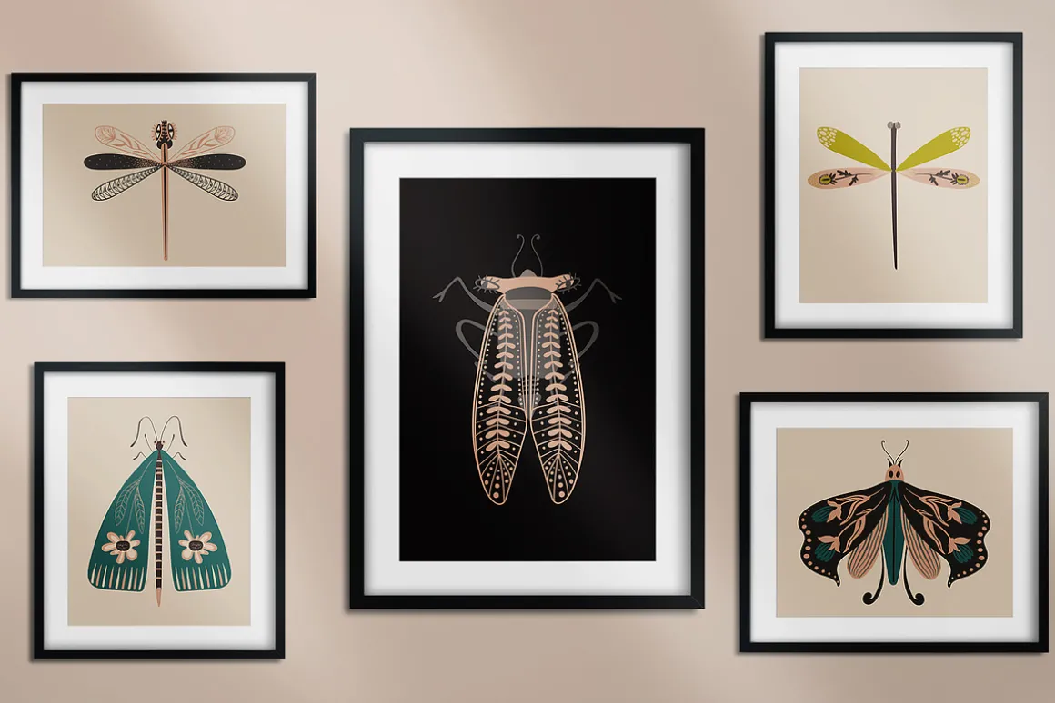 Folk Art Insects.