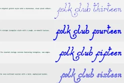 Folk Club // 17 Font Set (Pixel)
