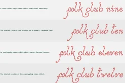 Folk Club // 17 Font Set (Pixel)