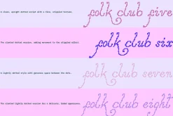 Folk Club // 17 Font Set (Pixel)