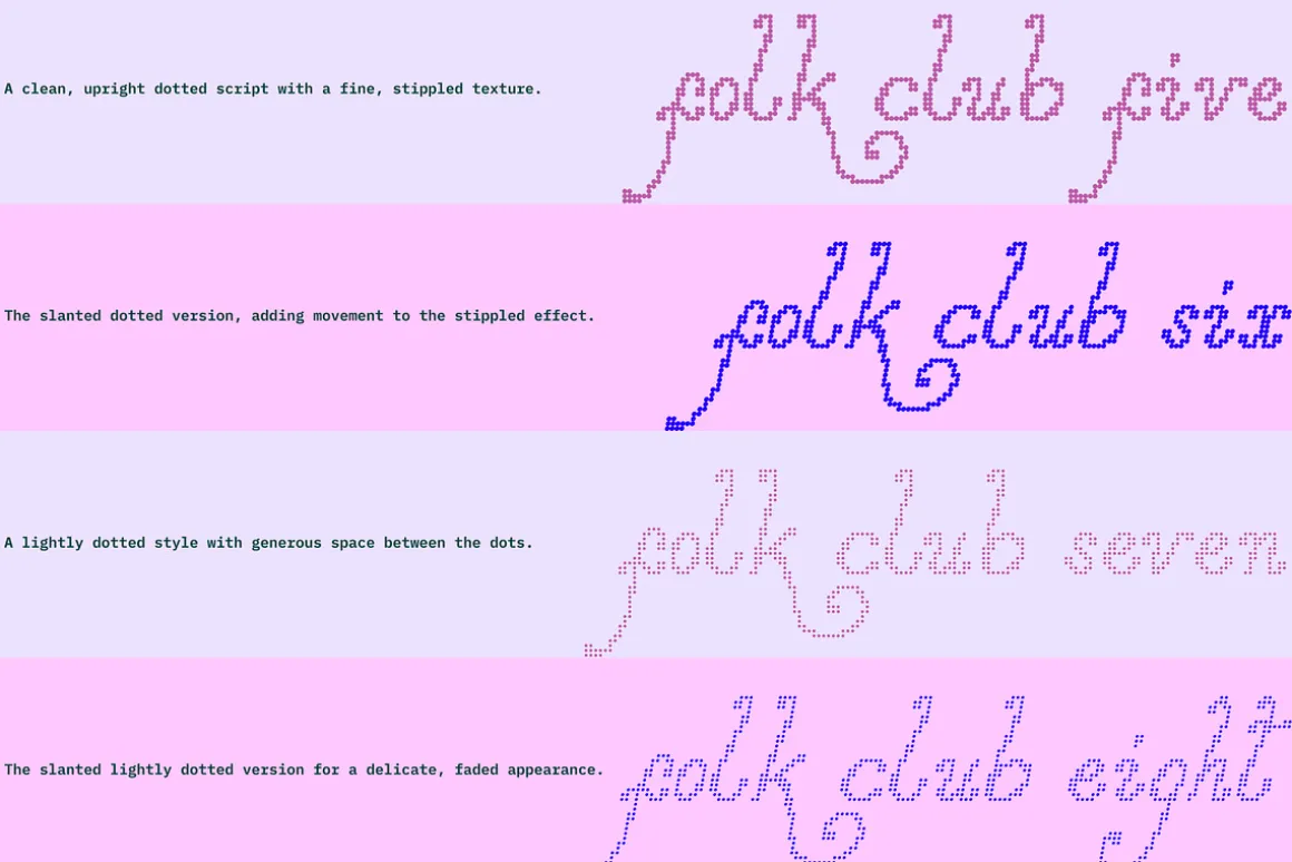 Folk Club // 17 Font Set (Pixel)