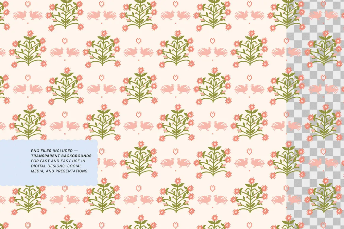 Folk Embroidery. Seamless Patterns