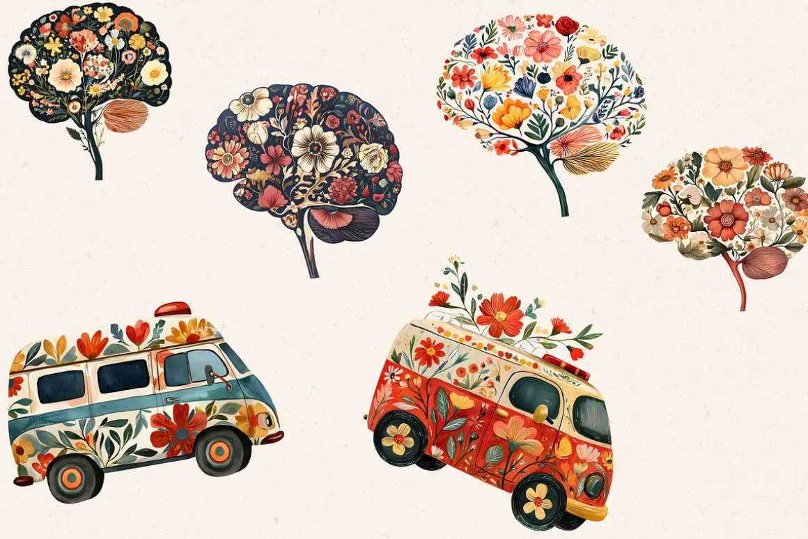 FOLK MEDICAL CLIPART PACK