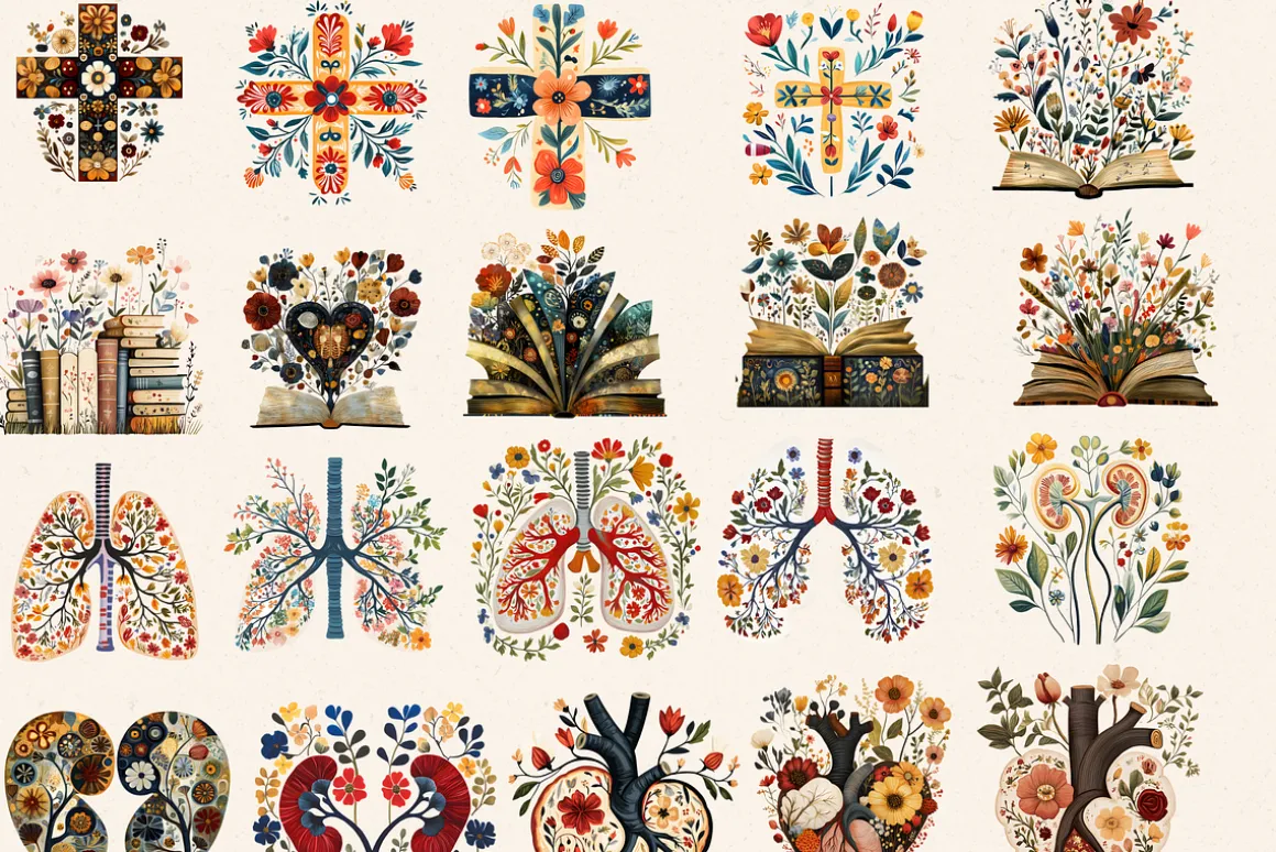 FOLK MEDICAL CLIPART PACK