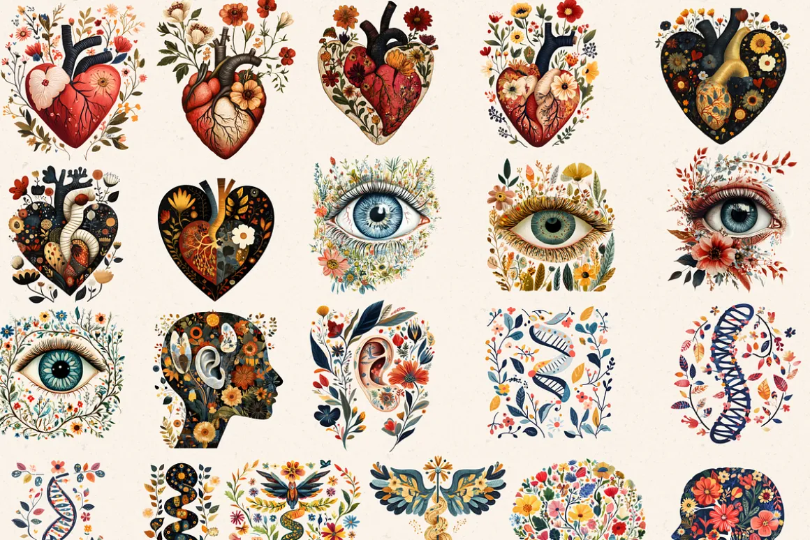 FOLK MEDICAL CLIPART PACK